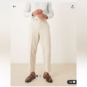 NWT Men's Cream Dress Trousers